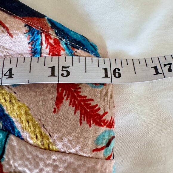 Pink 100% Silk Floral Bird Print Cami Dress - Picture 13 of 16